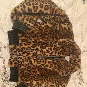 urban outfitters faux fur leopard print jacket